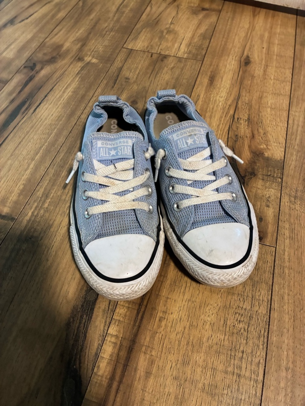 Converse Low-Top Sneakers - Light Blue and White
